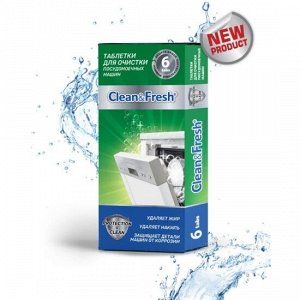 CLEAN&FRESH Таблетки для очистки ПММ и стиральных машин "Clean & Fresh"   6шт