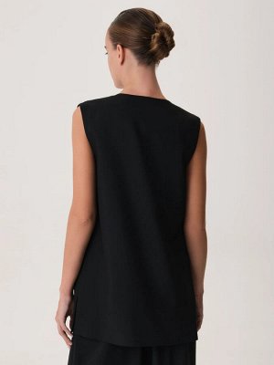 Oversize жилет с разрезами