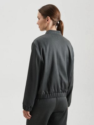 Oversize бомбер Серый