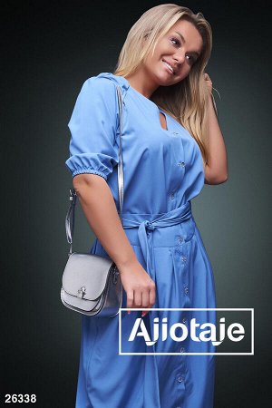 Ajiotaje Двойка светло-синего цвета с юбочкой на пуговках