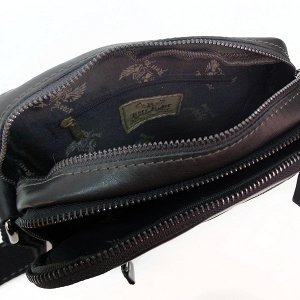 Мужская сумка Ruff Ryder. Кожа. 1857/3748 black
