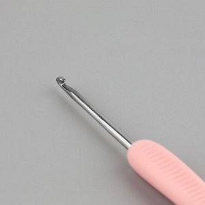 Крючок для вязания, двусторонний, d = 1/2 мм, 13,5 см, цвет розовый