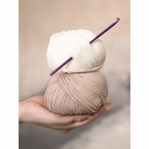 Крючок для вязания, d=2.5 мм, 15 см, МИКС