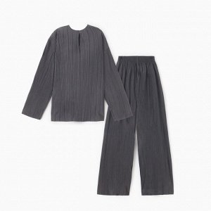 Костюм женский (блуза, брюки) MIST Classic collection, графит