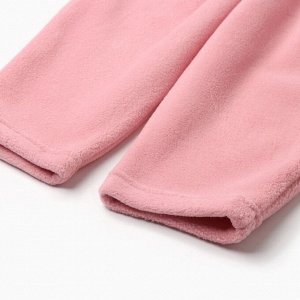Брюки флисовые детские MINAKU: Fleece Soft, розовые.