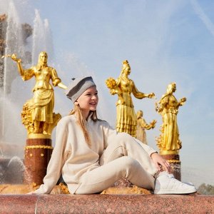 Костюм (кофта и брюки) детский MINAKU, цвет бежевый.