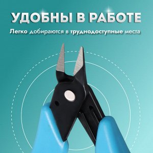 Кусачки педикюрные, прямое лезвие, 13 см, длина лезвия-12 мм, МИКС