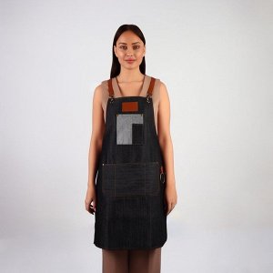 Фартук для мастера, джинсовый, цвет чёрный