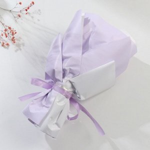 Букет из мыльных лепестков для ванны «Сиреневый туман», подарочный, 11x8x25 см