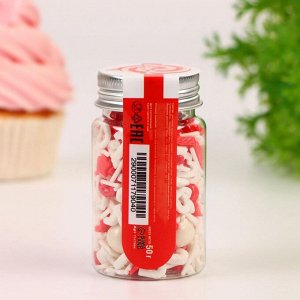 Посыпка кондитерская «Романтичное Рождество», 50 г