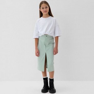 Юбка для девочки MINAKU: Jeans collection, цвет мятный.
