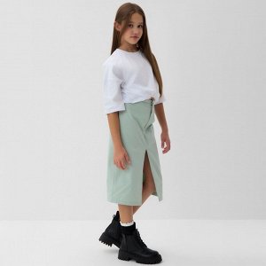 Юбка для девочки MINAKU: Jeans collection, цвет мятный.