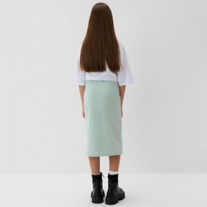 Юбка для девочки MINAKU: Jeans collection, цвет мятный.