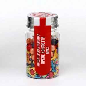 Кондитерская посыпка «Яркое конфетти », микс, 50 г