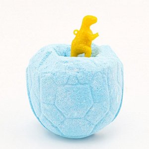Бомбочка для ванны "Яйцо дракона" голубая, с игрушкой, 140 г