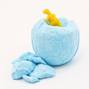 Бомбочка для ванны "Яйцо дракона" голубая, с игрушкой, 140 г