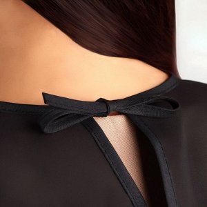 Пелерина парикмахерская, с крючком, цвет чёрный