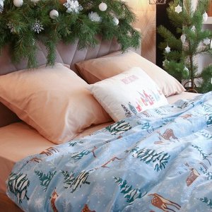 Постельное белье новогоднее "Этель" Евро Зимнее волшебство 200*217 см, 240*220 см, 70*70 см - 2 штуки