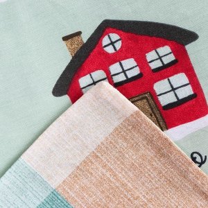 Постельное белье новогоднее "Этель" 1.5 сп Волшебное время 143*215 см, 150*214 см, 70*70 см - 2 штуки