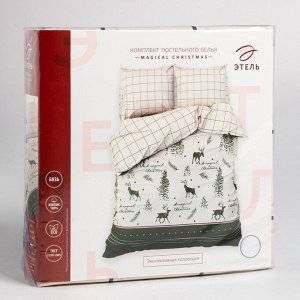 Постельное бельё "Этель" 1.5 сп Magical Christmas 143х215 см, 150х214 см, 70х70 см - 2 штуки