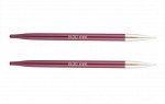 47507 Knit Pro Спицы съемные Zing 6мм для длины тросика 28-126см, алюминий, фиолетовый бархат 2шт