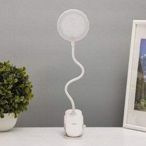Светильник на прищепке с подставкой под телефон «Грань» 5 Вт LED USB 2700-6500К белый