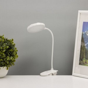 Светильник на прищепке с подставкой под телефон «Грань» 5 Вт LED USB 2700-6500К белый