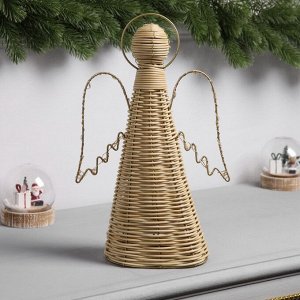 Фигура световая «Ангел плетёный», 32x16х9 см, 20 LED, батарейки ААх2 (не в комплекте), свечение теплое белое