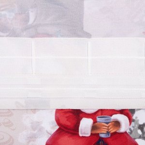 Комплект штор для кухни с подхватами Winter holidays 145x180 см-2 штуки, габардин