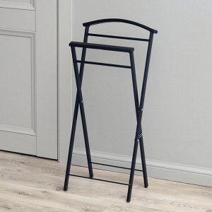 Вешалка костюмная «Контур малый», 35,5*23,5*76 см, чёрная