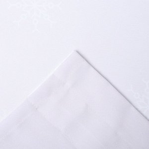 Комплект штор для кухни с подхватами «Новогоднее чудо» 145x180+/-5 см - 2 штуки, габардин
