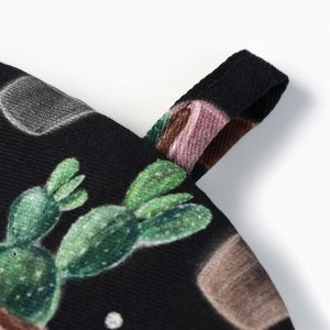 Грелка на чайник Этель Succulents 28*28 см, 100% хлопок, саржа 190 г/м*