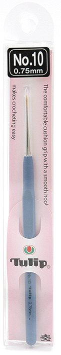 Tulip Крючок для вязания с ручкой &quot;ETIMO&quot; арт.T13-10E  0,75мм, сталь / пластик
