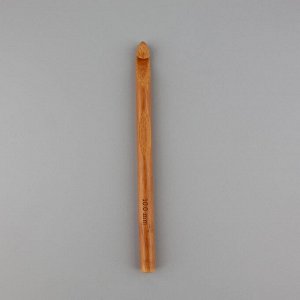 Крючок для вязания, бамбуковый, d=10 мм, 15 см