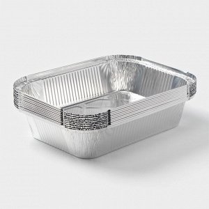 Набор форм для выпечки из фольги Доляна, 1.9 л, 26.5x19x5 см, 10 шт.