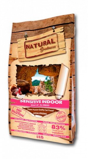 Natural Greatness Sensitive Indoor сухой корм для кошек 0,6 кг