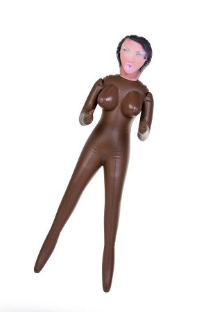 Кукла надувная Dolls-X by TOYFA Michelle, негритянка, с тремя отверстиями, 160 см