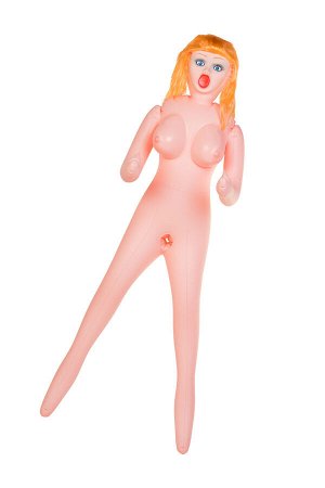 Кукла надувная Dolls-X by TOYFA Olivia, рыжая, с тремя отверстиями, кибер вставка: вагина-анус