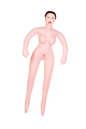 Кукла надувная Dolls-X by TOYFA Gabriella с реалистичной головой, брюнетка, с тремя отверстиями