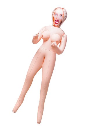 Кукла надувная Dolls-X by TOYFA Lilit, блондинка, с тремя отверстиями, 150 см