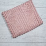 Полотенце махровое для ног &quot;Ножки&quot;. 50*70 Камея коричневая