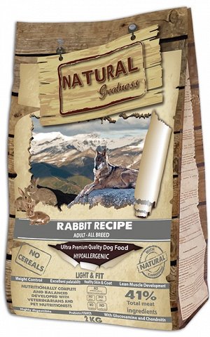 Natural Greatness Rabbit Recipe Light & Fit сухой корм для собак 2 кг