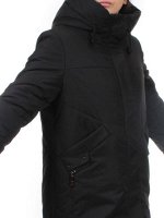 M-23169 BLACK Пальто зимнее женское (верблюжья шерсть)