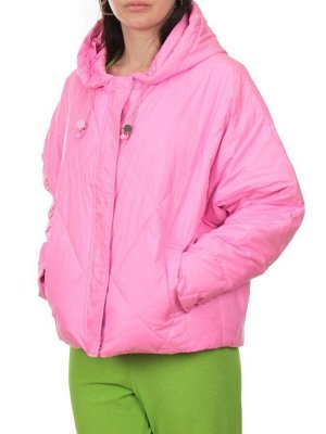 23-001 PINK Куртка оверсайз демисезонная женская (синтепон 100 гр.)