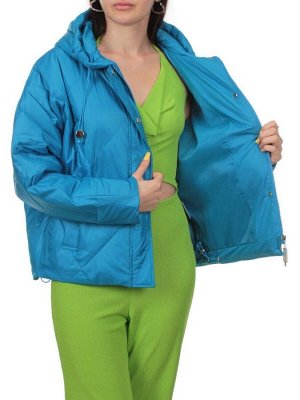 23-001 BLUE Куртка оверсайз демисезонная женская (синтепон 100 гр.)