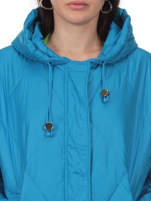 23-001 BLUE Куртка оверсайз демисезонная женская (синтепон 100 гр.)