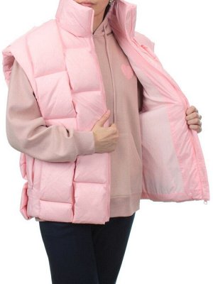 2853 PINK Жилет утепленный женский (80% пух, 20% холлоффайбер)