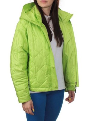 23-028 LT. GREEN Куртка оверсайз демисезонная женская (синтепон 100 гр.)