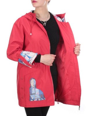F2095 RED  Ветровка женская MARIA (65%хлопок 35% полиэстер)