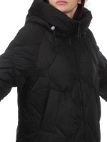 8857 BLACK Куртка зимняя женская (холлофайбер 200 гр.)